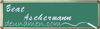 Beat Aschermann Visitenkarte